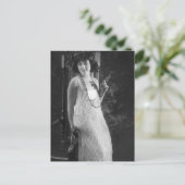 ヴィンテージ1920年代女性用フラッパーファッション ポストカード (スタンド正面)