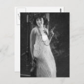 ヴィンテージ1920年代女性用フラッパーファッション ポストカード (正面/裏面)