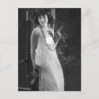ヴィンテージ1920年代女性用フラッパーファッション ポストカード