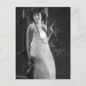 ヴィンテージ1920年代女性用フラッパーファッション ポストカード (正面)