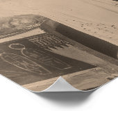 ヴィンテージ1920水晶玉占い師の写真 ポスター (角)