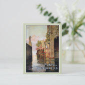 ヴィンテージ1920湖コモレノイタリアン旅行広告 ポストカード (スタンド正面)