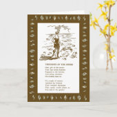 ヴィンテージ1920考える年代/ユーカード カード (黄色い花)