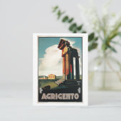 ヴィンテージ1920sアグリゲントイタリアン旅行 ポストカード (スタンド正面)