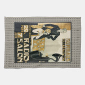 ヴィンテージ1920sオランダ無線サロン キッチンタオル (横)