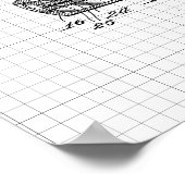 ヴィンテージ1920sゴルフクラブイラストレーション ポスター (角)