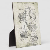 ヴィンテージ1920sゴルフクラブヘッド特許 フォトプラーク (側面)