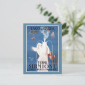 ヴィンテージ1920sシルミオイタリアンン旅行広告 ポストカード (スタンド正面)