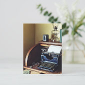 ヴィンテージ1920sタイプライターinホームオフィス ポストカード (スタンド正面)