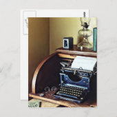 ヴィンテージ1920sタイプライターinホームオフィス ポストカード (正面/裏面)