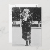 ヴィンテージ1920sテニスファッション ポストカード (正面/裏面)