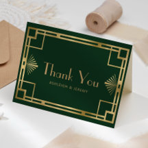 ヴィンテージ1920sデコグリーン金ゴールド結婚ズサンキュー