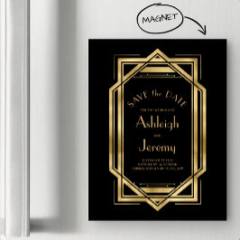 ヴィンテージ1920sデコブラック金ゴールド保存日付