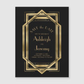 ヴィンテージ1920sデコブラック金ゴールド保存日付 (正面)