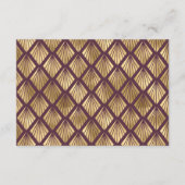 ヴィンテージ1920sデコブルゴーニュ金ゴールド結婚式RSVP エンクロージャーカード (裏面)