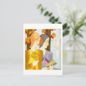 ヴィンテージ1920sドレスファッションデザイン ポストカード (スタンド正面)