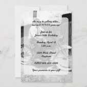 ヴィンテージ1920sバイク誕生日 招待状 (裏面)