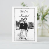 ヴィンテージ1920sビーチパーティー 招待状 (スタンド正面)