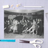 ヴィンテージ1920sフラッパーグループダンスティッシュペーパー 薄葉紙 (クラフト)