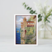 ヴィンテージ1920sマッジョーレ湖修道院イタリアン旅行 ポストカード (スタンド正面)