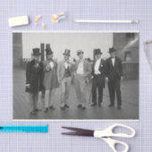 ヴィンテージ1920sメンズイントップハットティッシュペーパー 薄葉紙 (クラフト)