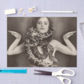 ヴィンテージ1920sレディとヘビティッシュペーパー 薄葉紙 (クラフト)