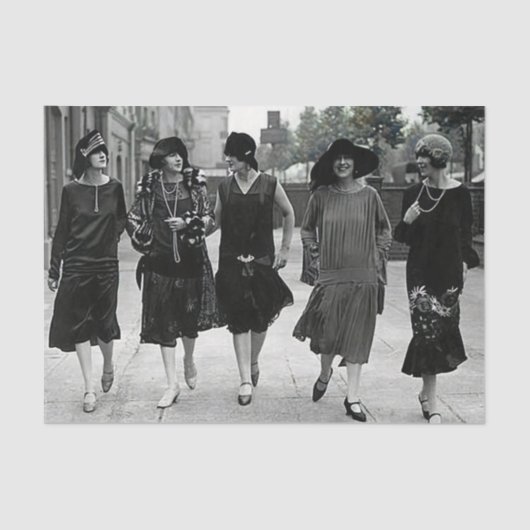 ヴィンテージ1920sレディースティッシュペーパー 薄葉紙 (正面)