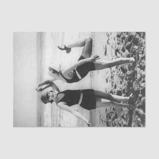 ヴィンテージ1920sレディースビーチ 薄葉紙 (正面)