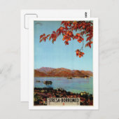 ヴィンテージ1920s湖マッジョーレイタリアンストラベル ポストカード (正面/裏面)