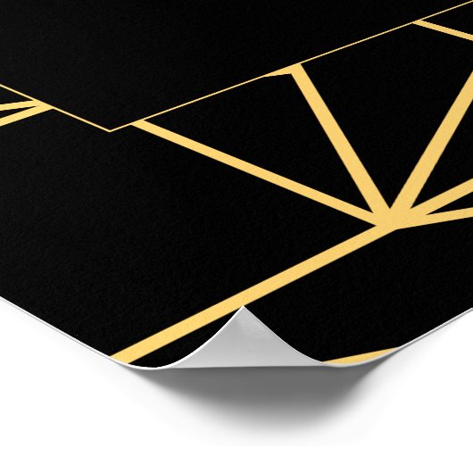 ヴィンテージ1920s art deco私たちのサイン結婚へようこそ ポスター (角)