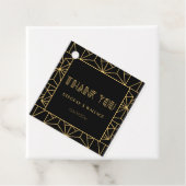 ヴィンテージ1920s art deco geometric 結婚'sありがとう フェイバータグ (インサイチュ)
