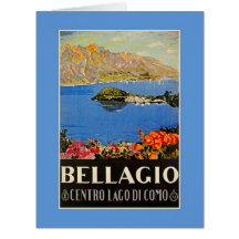 ヴィンテージ1920s Bellagio旅行イタリアン広告