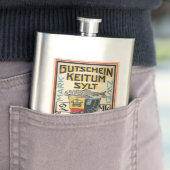 ヴィンテージ1921 2 Mark Notgeld紙幣プレミアムフラスコ フラスク (インサイチュ)