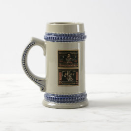 ヴィンテージ1921 2 Mark Notgeld Banknotte Mug ビールジョッキ