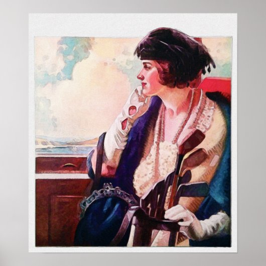 ヴィンテージ1923ゴルフプリント ポスター (正面)