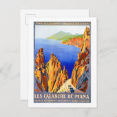 ヴィンテージ1923レカランシュデピアナトラベフランスのル ポストカード (正面/裏面)