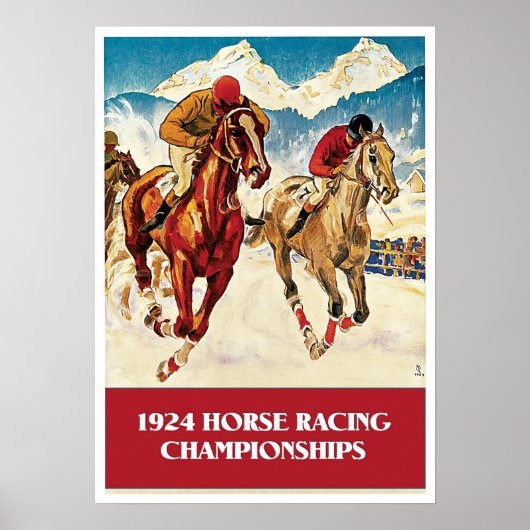 ヴィンテージ1924競馬広告 ポスター (正面)