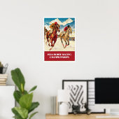 ヴィンテージ1924競馬広告 ポスター (ホームオフィス)