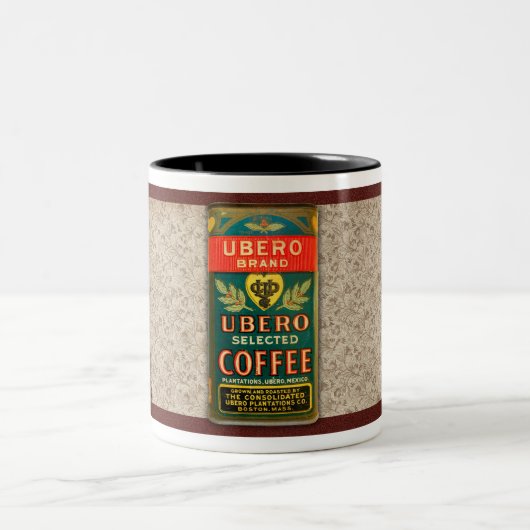 ヴィンテージ1925ウベロブランドコーヒーマグ ツートーンマグカップ (中央)