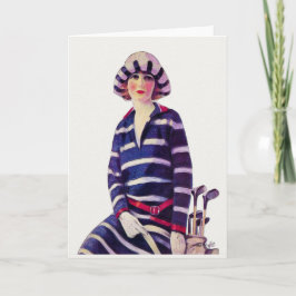 ヴィンテージ1925ゴルフグリーティングカード シーズンカード