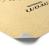 ヴィンテージ1925ゴルフバッグプリント ポスター (角)