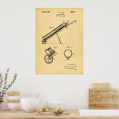 ヴィンテージ1925ゴルフバッグプリント ポスター (キッチン)