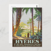 ヴィンテージ1925フランスのリビエラ – ヘイレス ポストカード (正面/裏面)