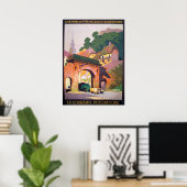 ヴィンテージ1925ラロレーヌピトレスクフランスのトラベル ポスター (ホームオフィス)