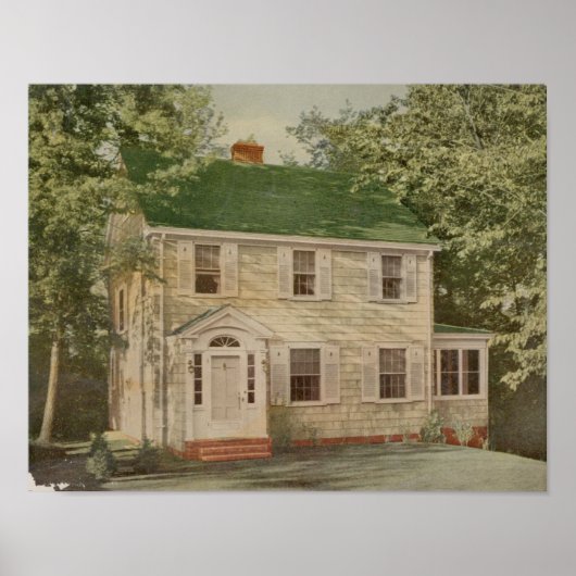 ヴィンテージ1927ハウスデザイン10A5プリント外装 ポスター (正面)