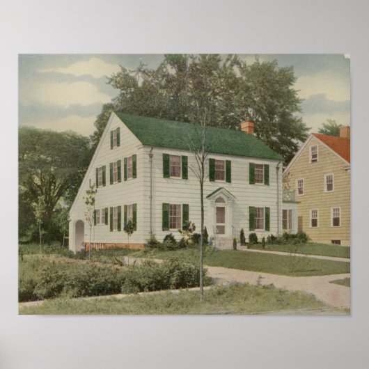 ヴィンテージ1927ハウスデザイン10A7レイアウトプリント ポスター (正面)