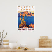 ヴィンテージ1928クレーター湖南太平洋旅行 ポスター (キッチン)