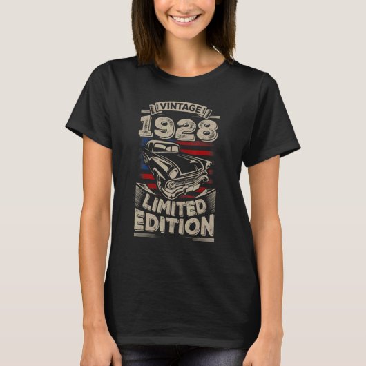 ヴィンテージ1928 95歳95歳グランド誕生日 Tシャツ (正面)