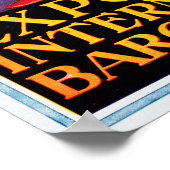 ヴィンテージ1929バルセロナ博国際的覧会 ポスター (角)