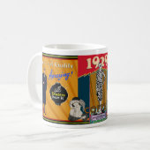 ヴィンテージ1929フラッパーコーヒーブランド コーヒーマグカップ (正面左)